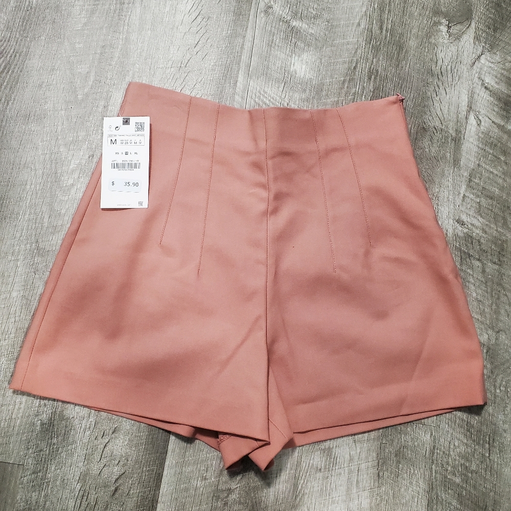 Zara high waist  dress shorts